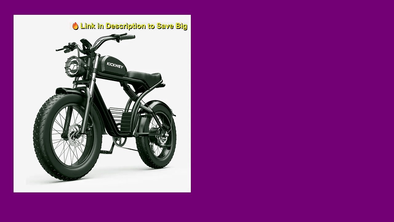 Kickwey K7 Adult Off-Road Ebike 1500W 7-Speed Electric Mountain Bicycle 48V 23Ah 20"X4" Fat Tire Electric Dirt Bike