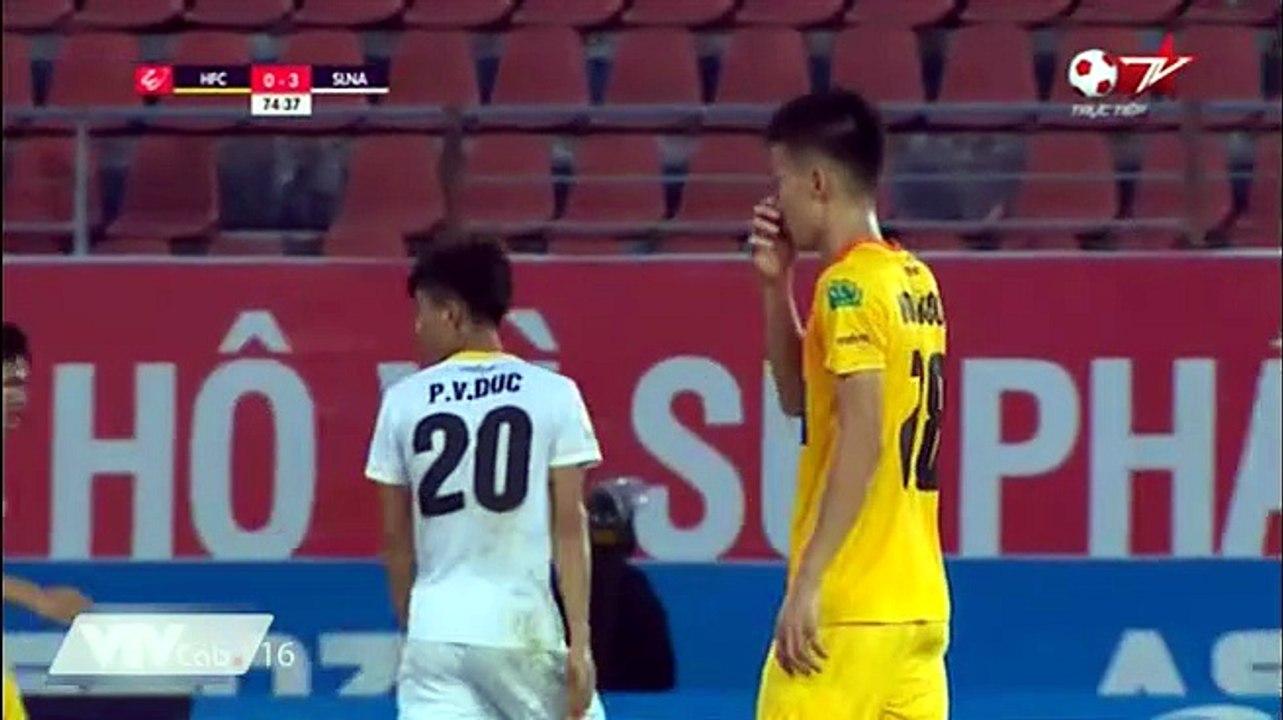 Hải Phòng 2-3 Sông Lam Nghệ An - Goals and Highlights (1/7/2018) | VTVcab 16 - Bóng Đá TV