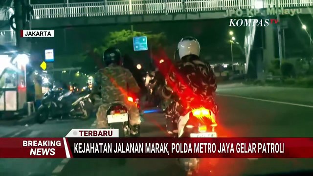 Iring-iringan Patroli Malam Polda Metro Jaya Sisir Titik Rawan Begal hingga Dini Hari