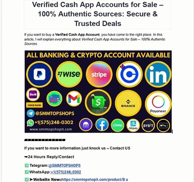 Buy Verified Cash App Accounts - BTC Enable Verified 2026