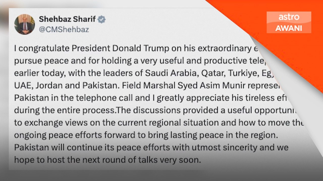 Pakistan puji usaha Trump pacu damai serantau