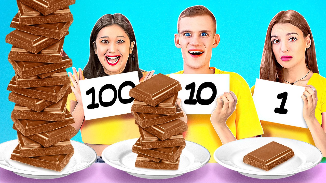 Défi fou avec 100 couches de délices