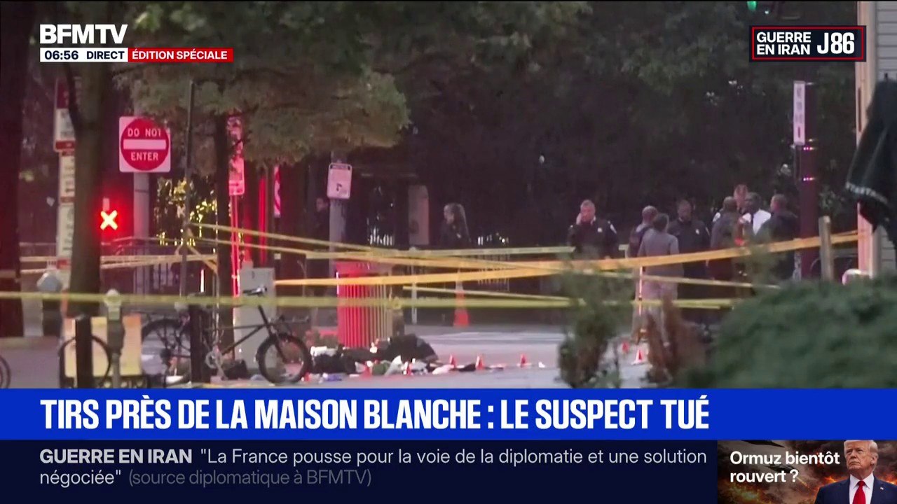 Coups de feu près de la Maison Blanche: Donald Trump affirme que le tireur "avait des antécédents de violence"