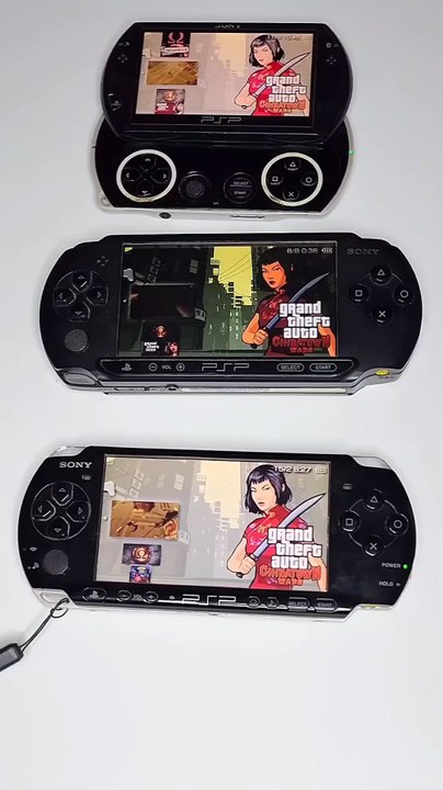 GTA Chinatown Wars PSP Slim vs PSP Fat vs PSP Go Speed test comparison! #short #shorts