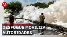 Reabren tramo carretero en Hidalgo tras desfogue controlado de presa Rojo Gómez