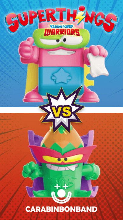 ⚡#superthings #kazoompowerwarriors MAX BLANK Vs COLORMAD - By CARA BIN BON BAND 🤡
