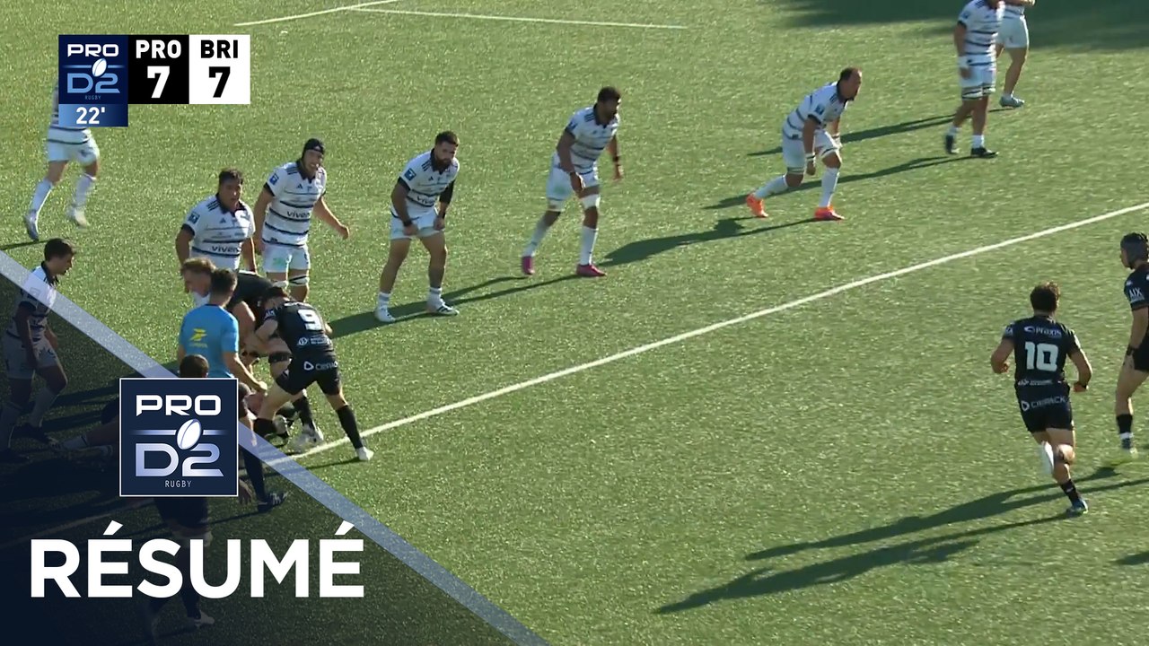 PRO D2 Saison 2025-2026 - Barrages - Résumé Provence Rugby - CA Brive