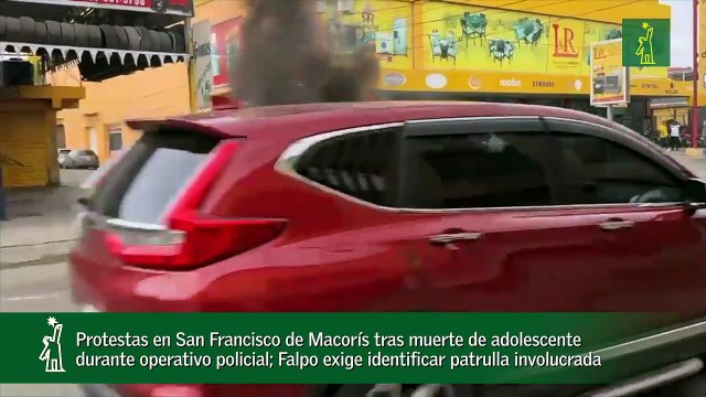 Protestas en San Francisco de Macorís tras muerte de adolescente durante operativo policial; Falpo exige identificar patrulla involucrada