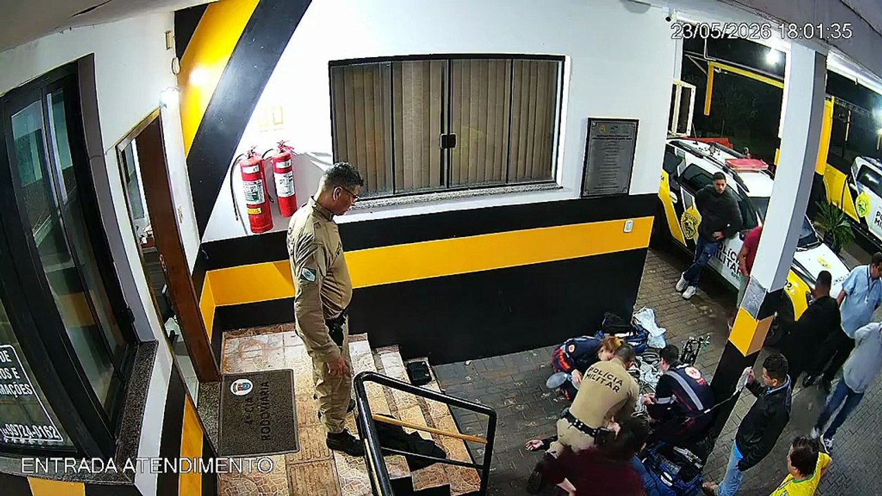 Polícia Rodoviária e SAMU reanimam mulher após engasgamento na PR-317; vídeo