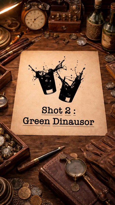 Shot 2: Green dinausor