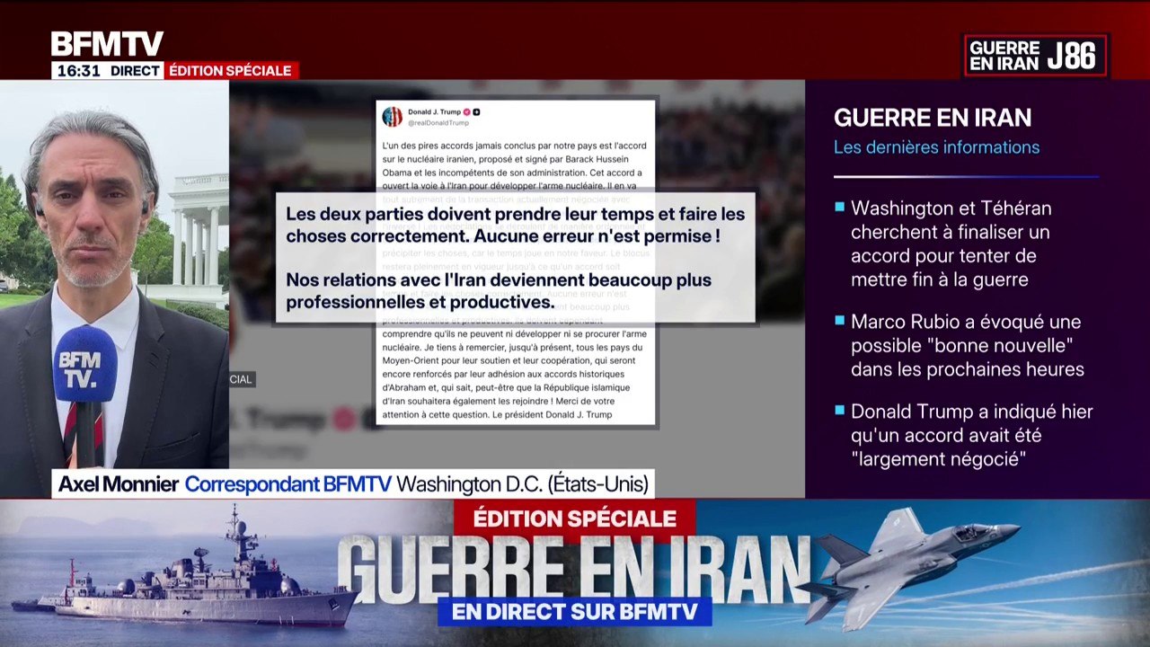 Donald Trump affirme que le blocus dans le détroit d'Ormuz restera "pleinement en vigueur" tant qu'un accord n'est pas signé avec l'Iran