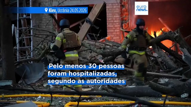 Rússia ataca Kiev com drones e mísseis e mata pelo menos quatro pessoas