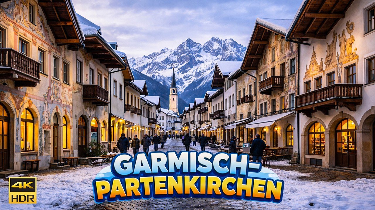 Garmisch-Partenkirchen Germany Winter 4K | Hist...