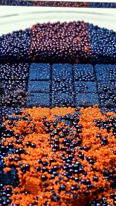 Kinetic sand beads collapsing under pressure... ⏳✨🌊