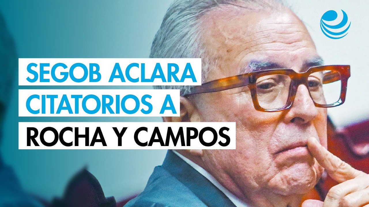 Citatorios de la FGR a Rocha Moya y Maru Campos son en calidad de testigos: Segob