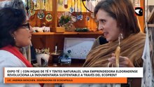 Expo Té | Emprendedora de Eldorado impulsa moda sustentable con ecoprint y té