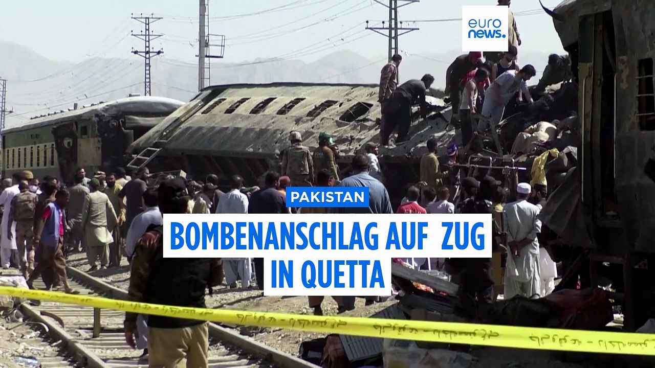 Pakistan: Bombenanschlag auf Zug tötet mindestens 24 Menschen
