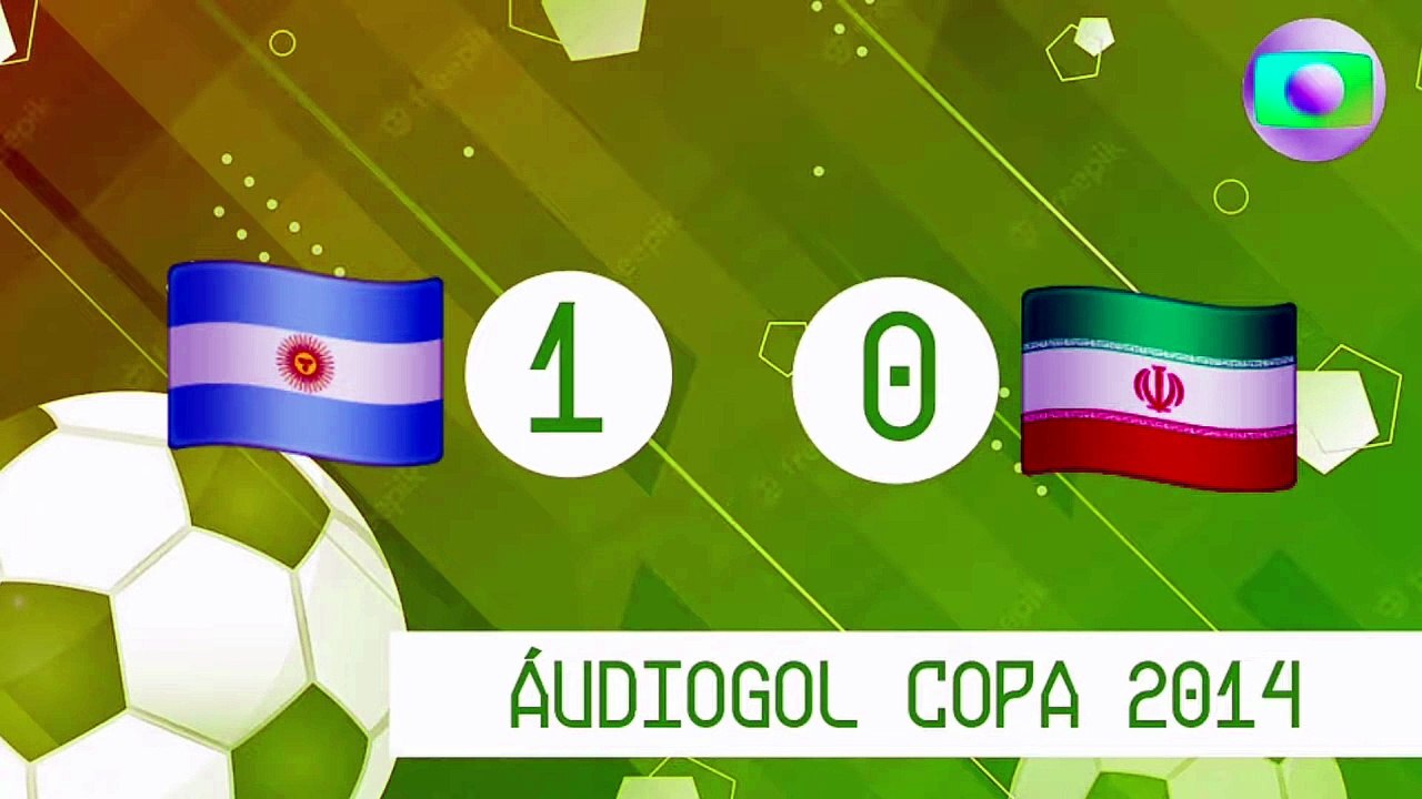 Áudiogol | Argentina 1x0 Irã (Globo 2014)