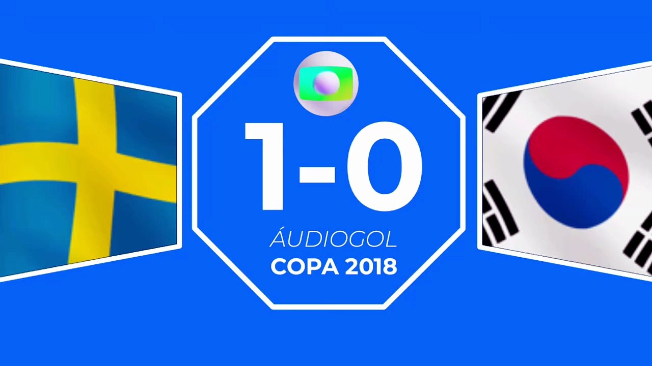Áudiogol | Suécia 1x0 Coreia do Sul (Globo 2018)