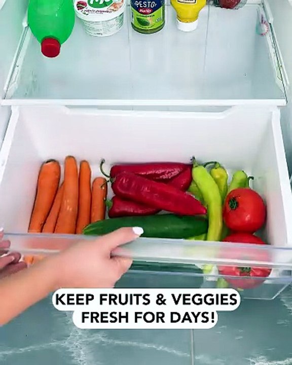 Keep fruit and veg fresh with this trick🌶️