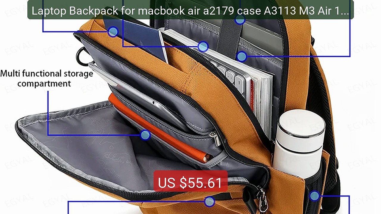 Laptop Backpack for macbook air a2179 case A3113 M3 Air 15.3 2... -- Best Buy 2026 | Great Quality!