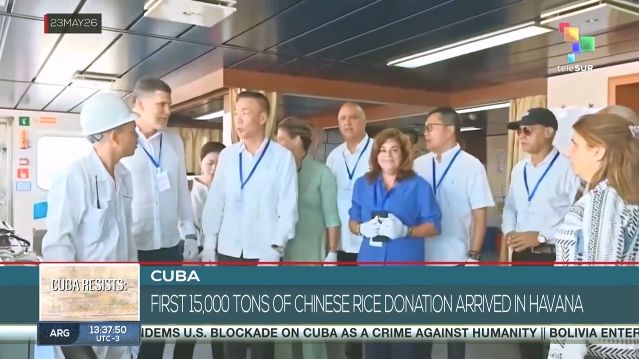 First 15,000 tons of Chinese rice donation arrived in Havana