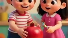 👉 "Pomegranate Fruit for Kids ❤️ | Learn Pomegranate Name & Colour | Fruits Learning Shorts"