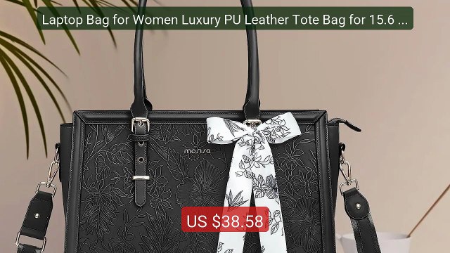 Laptop Bag for Women Luxury PU Leather Tote Bag for 15.6 16 17... Best Buy 2026 | Great Quality!