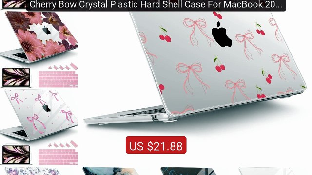 Cherry Bow Crystal Plastic Hard Shell Case For MacBook 2025 M... Amazing Value 2026 | Must Have!