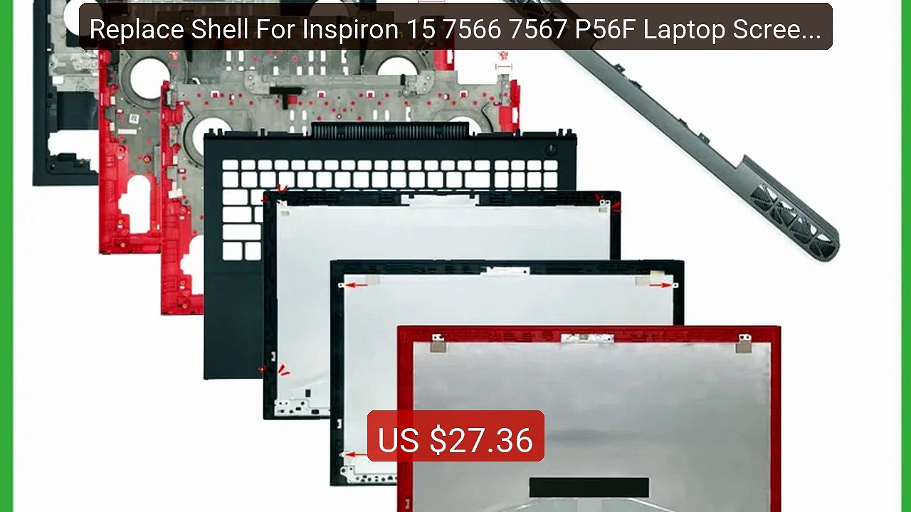 Replace Shell For Inspiron 15 7566 7567 P56F Laptop Screen Back Cov ...