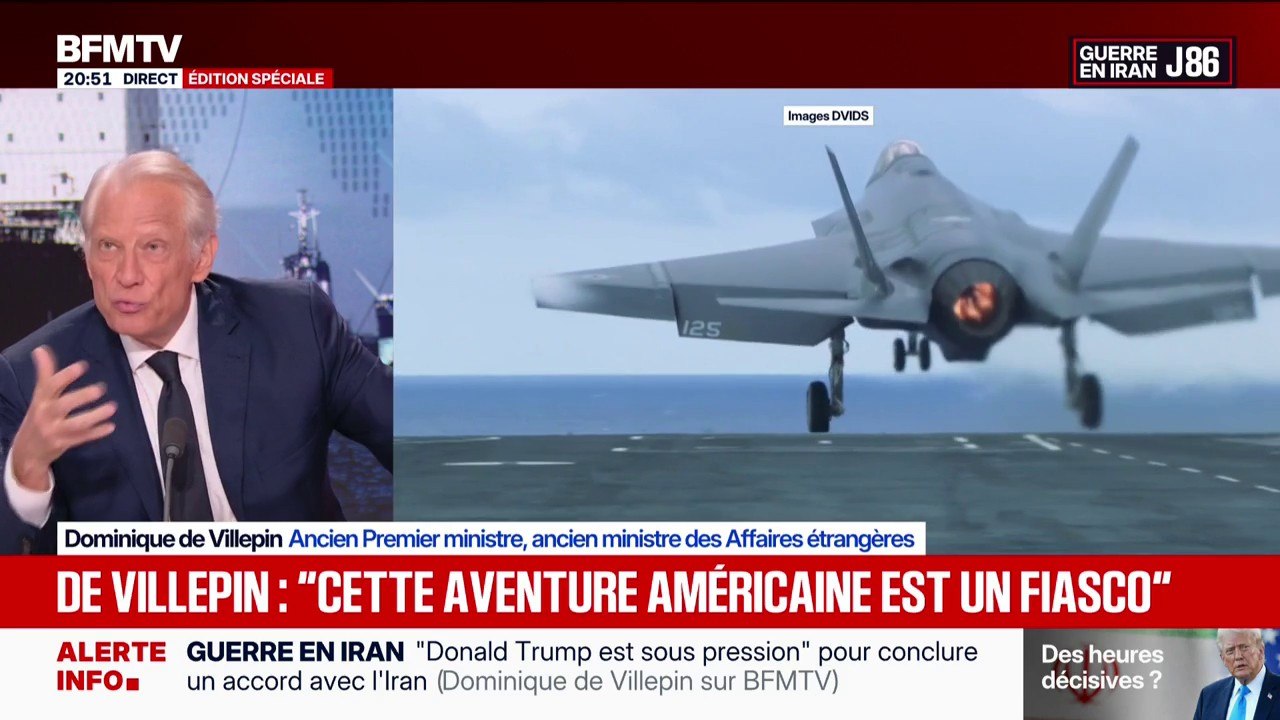 Iran/États-Unis: "On ne peut pas tout obtenir par la force", déclare Dominique de Villepin, ancien Premier ministre