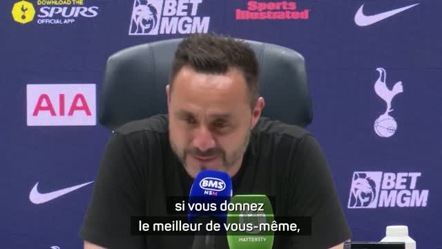 Tottenham - De Zerbi : "Ce club a trop souffert"