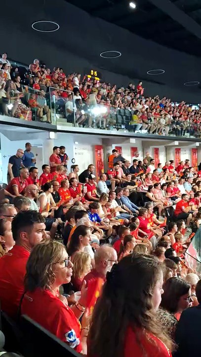 La célébration des Vikings du Caen Handball