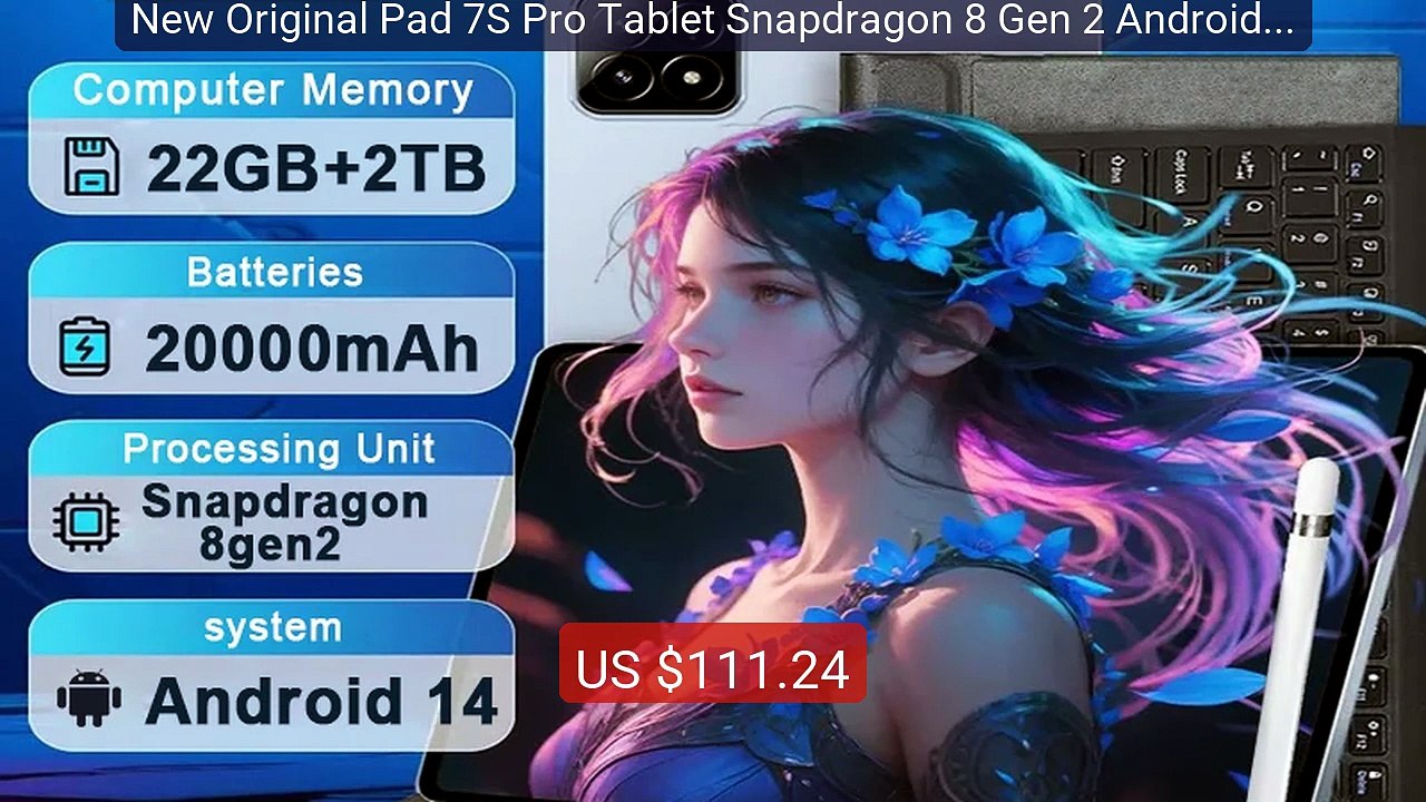 New Original Pad 7S Pro Tablet Snapdragon 8 Gen 2 Android 14 22GB 2... -- Top Rated 2026 | Buy Now!