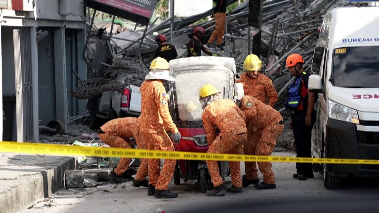 Socorristas buscam 20 desaparecidos após desabamento de prédio nas Filipinas