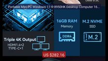Portable Mini PC Windows 11 i9 8950HK Desktop Computer 16GB L... -- Amazing Value 2026 | Must Have!