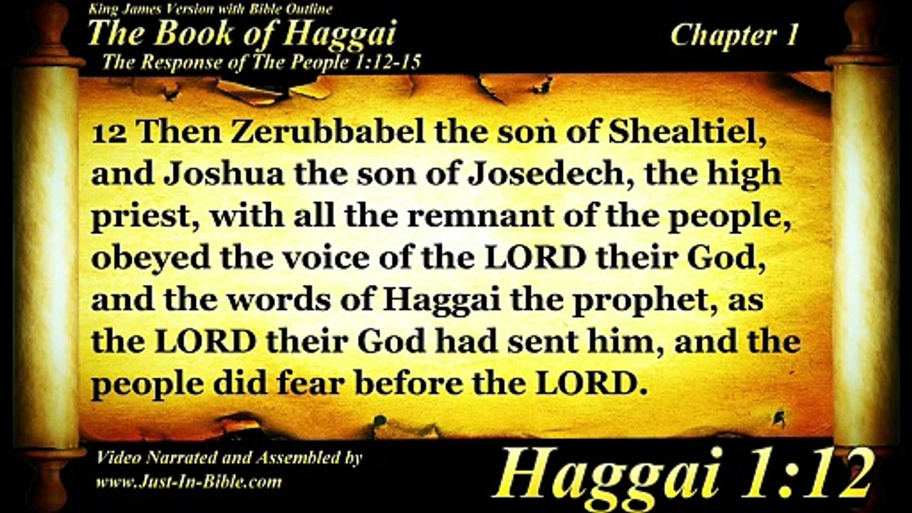 Haggai Complete | Bible Book 37 | The Holy Bible | KJV HD Audio Video Read Along