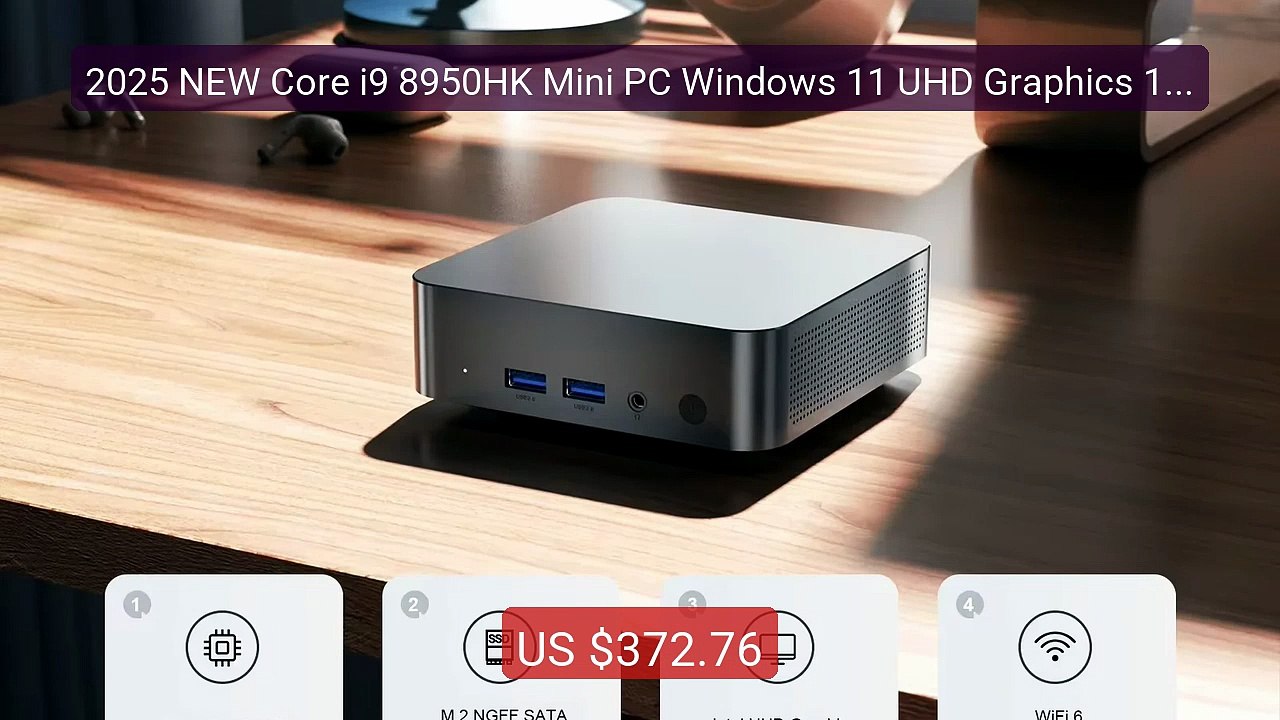 2025 NEW Core i9 8950HK Mini PC Windows 11 UHD Graphics 16GB LPDDR... -- Best Deal 2026 | Shop Now!