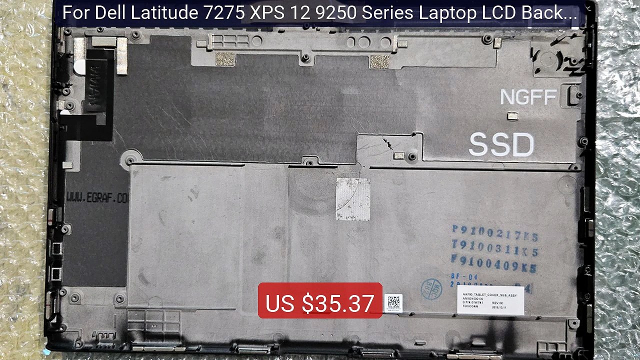 For Dell Latitude 7275 XPS 12 9250 Series Laptop LCD Back C... -- Top Pick 2026 | Unbeatable Price!