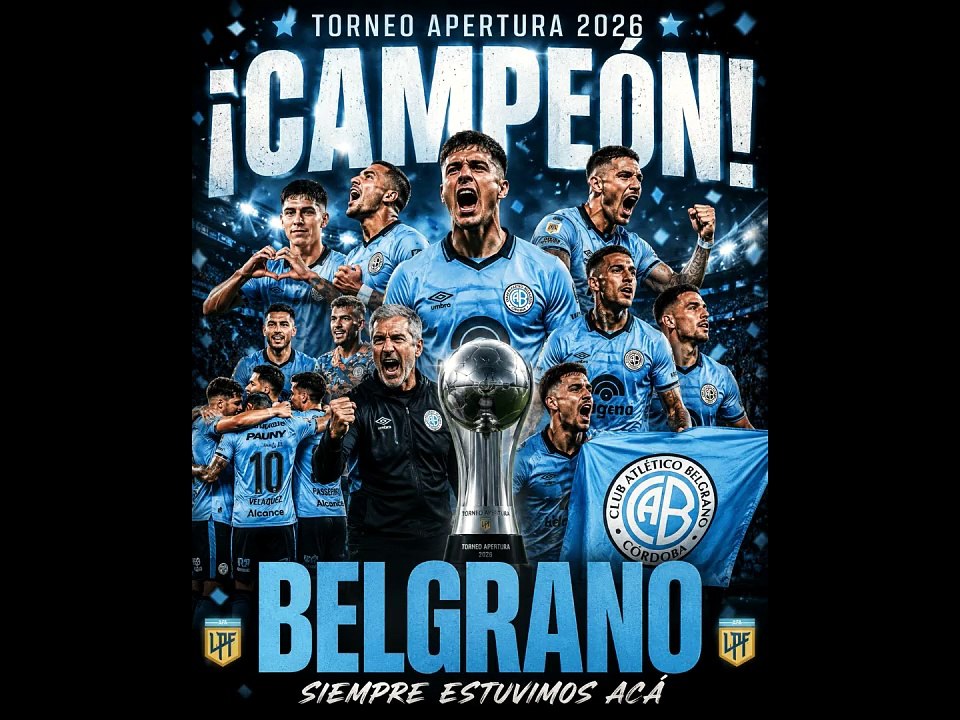 ¡Belgrano de Córdoba campeón del Torneo Apertur...