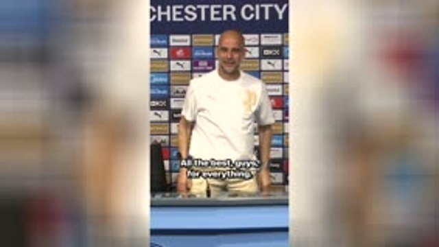 Guardiola applauded after final Man City news conference