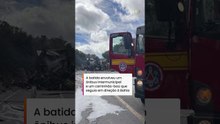 Ônibus bate de frente com caminhão e deixa 8 mortos em MG #shorts