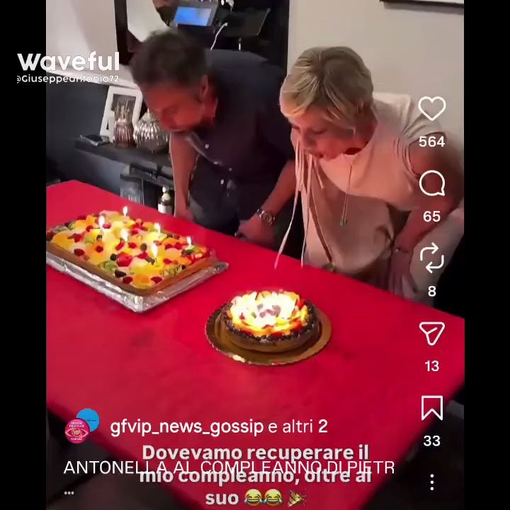 Antonella Elia story il compleanno