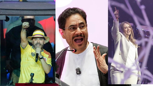 Cepeda, De la Espriella y Valencia: así fue el cierre de campaña de la primera vuelta