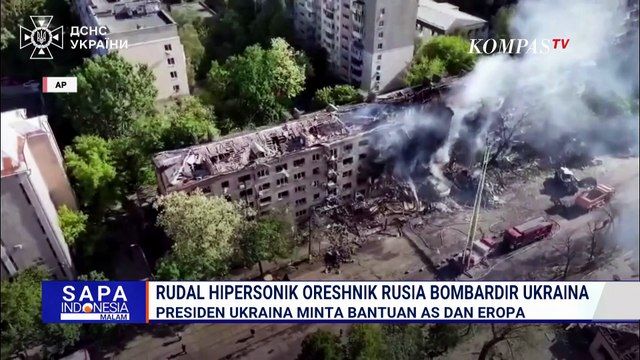 Dibombardir Rusia, Ukraina Klaim Cegat 549 Drone dan 55 Rudal | SAPA MALAM