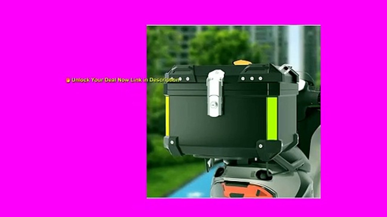 Motorcycle Top Case ABS Waterproof  Motorbike Top Box Motorcycle Helmet Luggage Storage Rear Tour Box Motorbike Trunk Tail Box