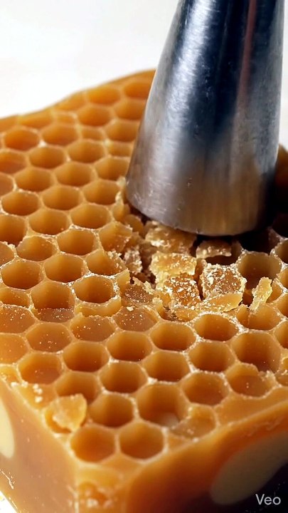 Satisfying ASMR: Honeycomb Soap Block Collapse & Macro Slicing