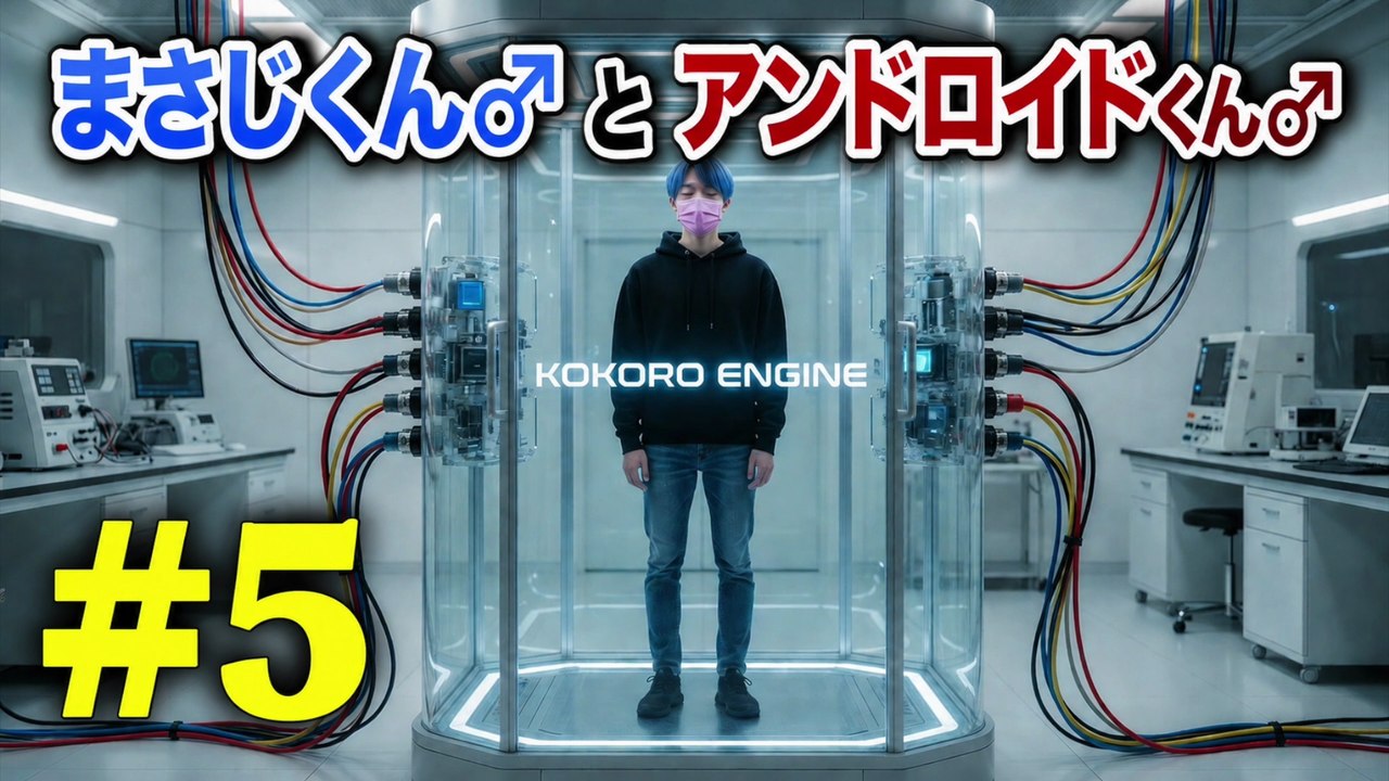(男の娘)メンズアイドルになりたい『まさじくん♂とアンドロイドくん♂』#5😁