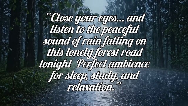 Peaceful Rainforest Lonely Road Ambience for Sleep, Study & Relaxation #rain #relax #deepsleep #trending #viral
