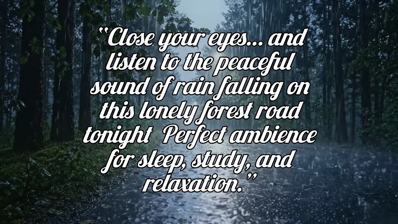 Peaceful Rainforest Lonely Road Ambience for Sleep, Study & Relaxation #rain #relax #deepsleep #trending #viral
